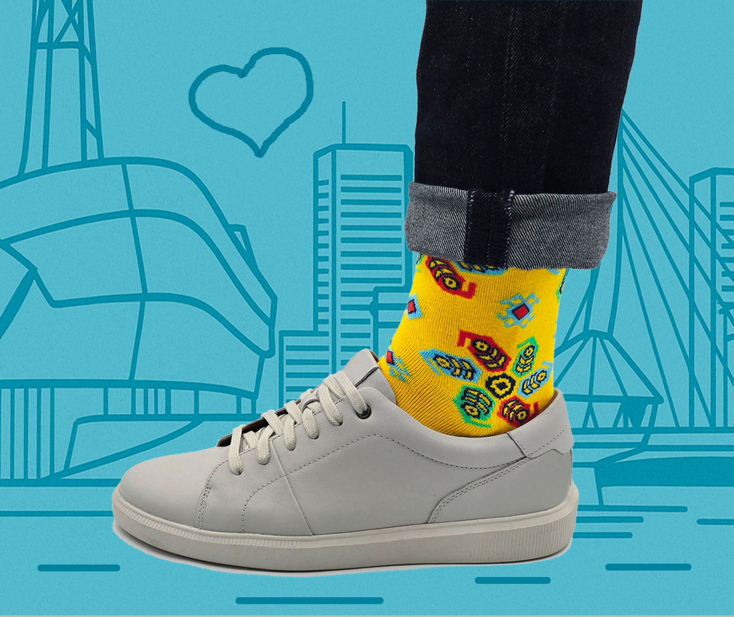 Gift Box Mirvari Bundle - Designer Cotton Socks. A bold statement with colours, craft, and character. - JorabChic Socks and Accessories