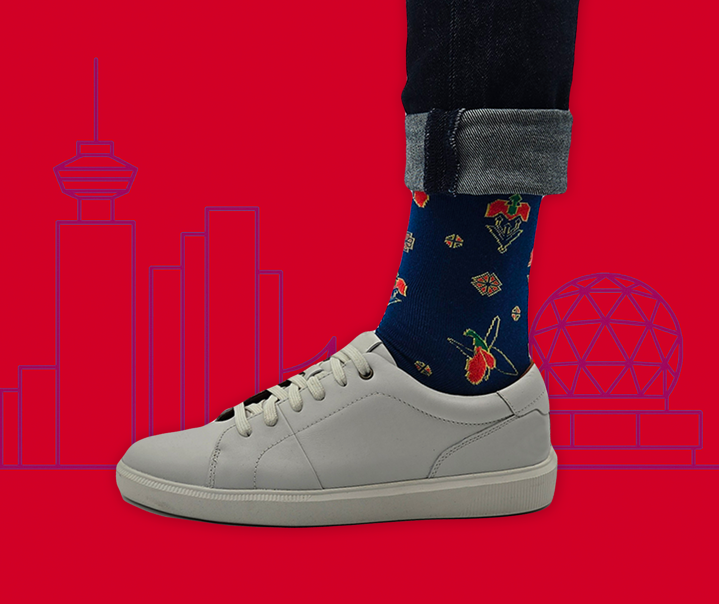 Khazar Bundle - Designer Cotton Socks. Refined elegance with a touch of contrast. - JorabChic Socks and Accessories