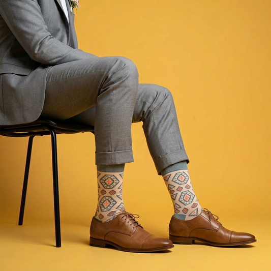 Pakhlava - 5-Pack Groomsmen Designer Cotton Sock Set