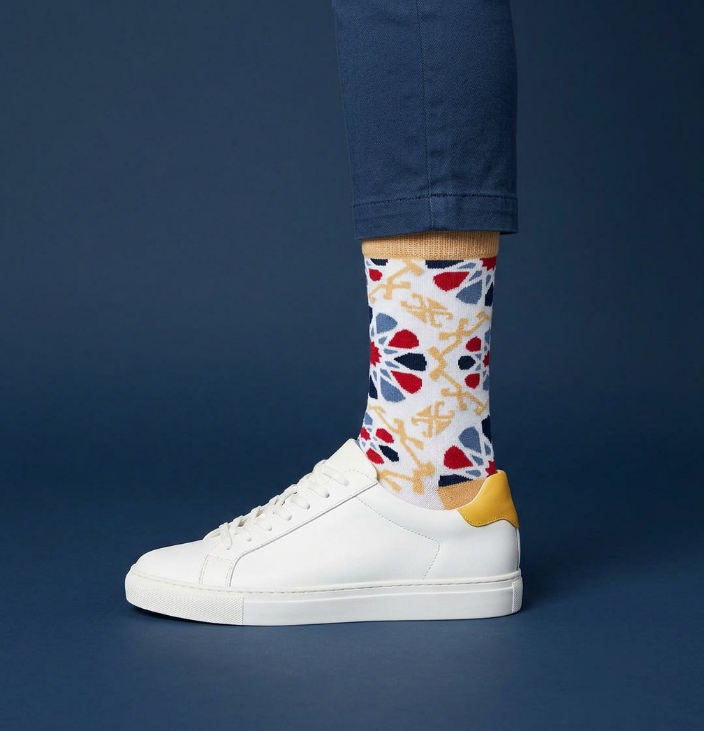 2-Pack Designer Cotton Sock Bundle - Pakhlava & Shebeke