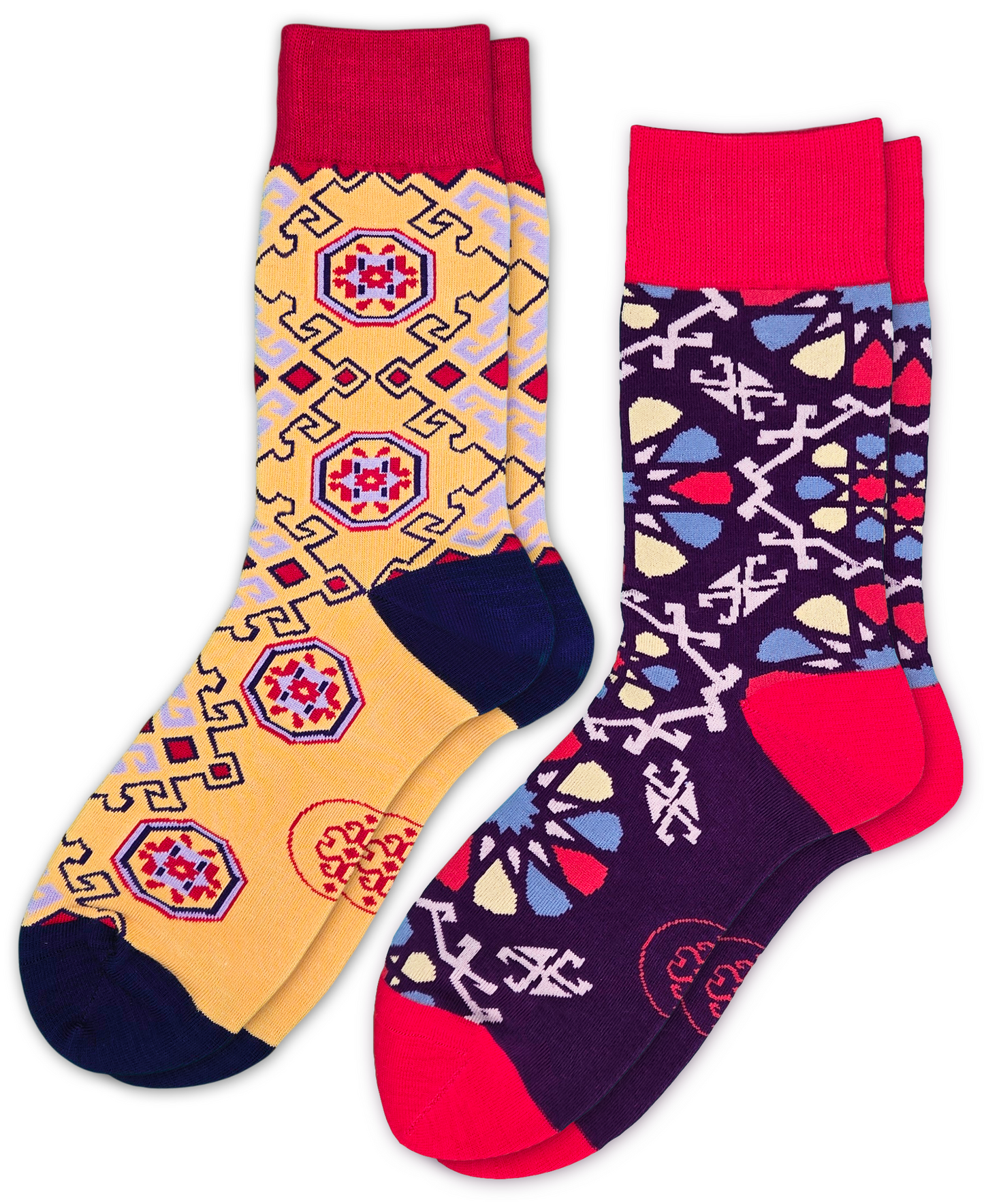 2-Pack Designer Cotton Sock Bundle - Shebeke & Nar