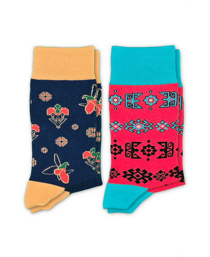 2-Pack Designer Cotton Sock Bundle - Karabakh & Alov