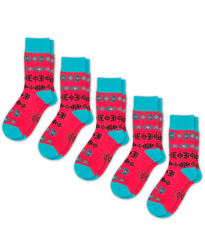 Alov - 5-Pack Groomsmen Designer Cotton Sock Set