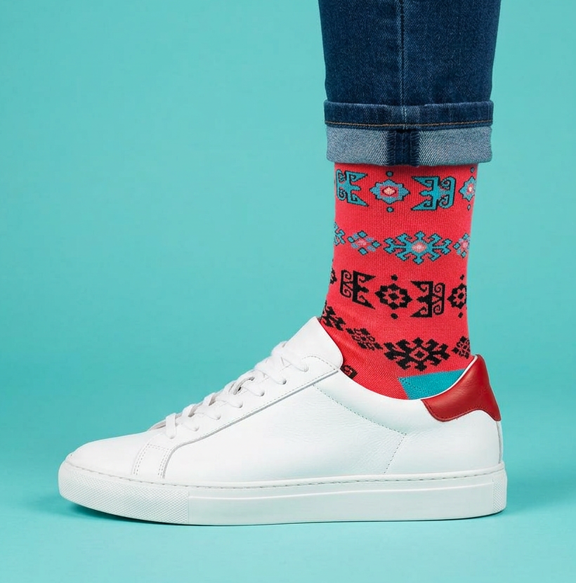 Alov - 5-Pack Groomsmen Designer Cotton Sock Set