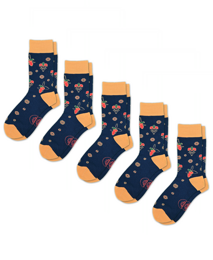 Karabakh Night - 5-Pack Groomsmen Designer Cotton Sock Set