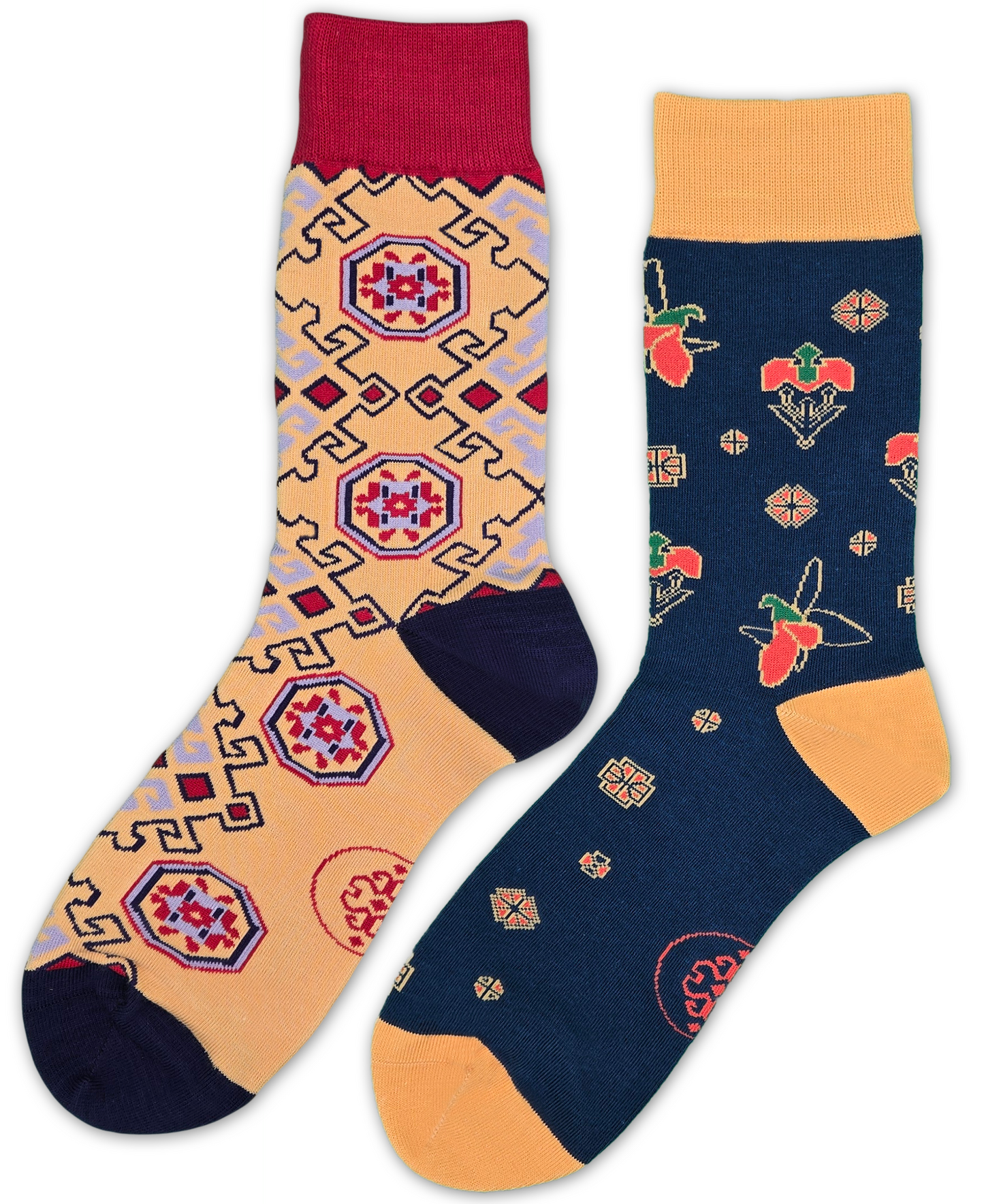 Khazar Bundle - Designer Cotton Socks. Refined elegance with a touch of contrast.