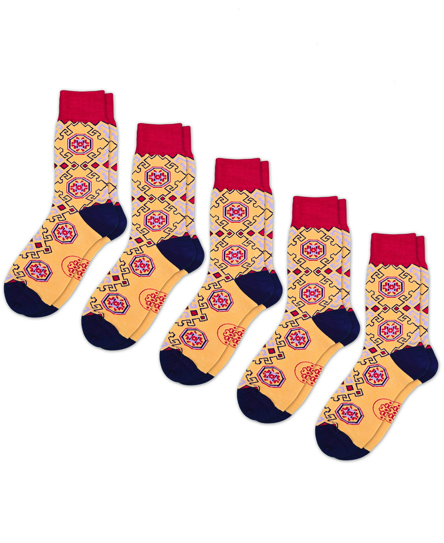 Nar - 5-Pack Groomsmen Designer Cotton Sock Set