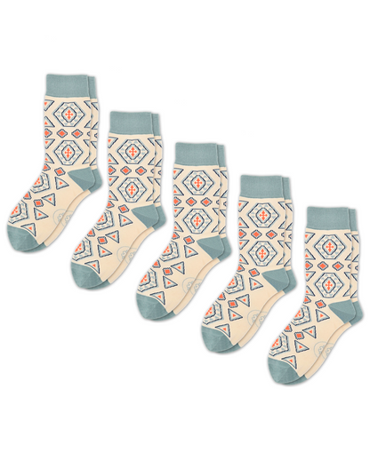 Pakhlava - 5-Pack Groomsmen Designer Cotton Sock Set