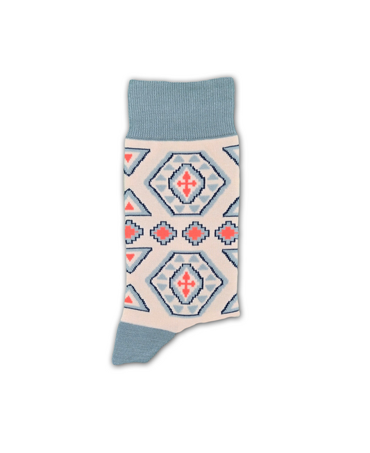 Pakhlava – Chaussettes en coton de créateur inspirées des fleurs du kilim. Un héritage riche, tissé avec paix et empathie.