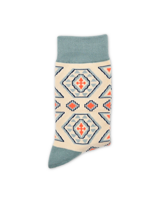 Pakhlava – Designer Cotton Socks Inspired by Kilim Flower. Layers of Heritage, Woven with Peace and Empathy.
