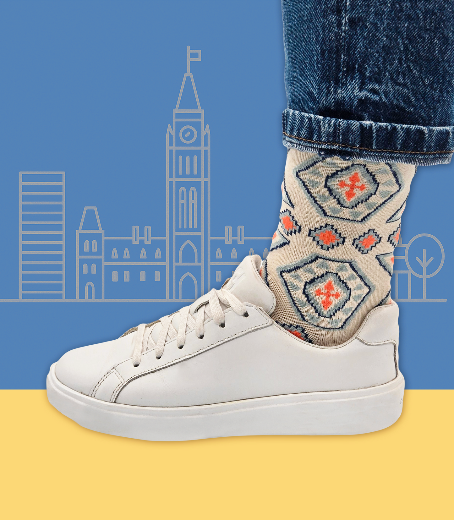 2-pack Sadaqat Gift Set - Designer Cotton Statement Socks