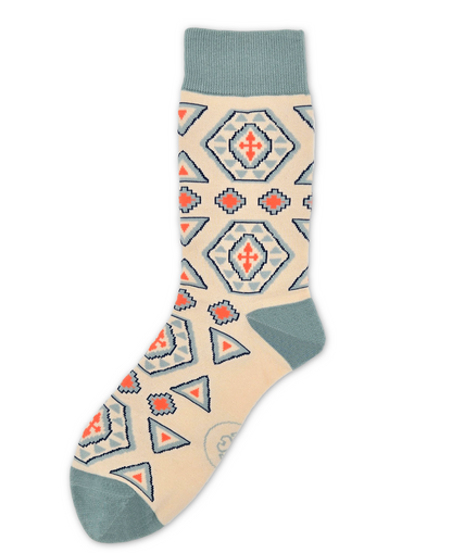 Pakhlava – Designer Cotton Socks Inspired by Kilim Flower. Layers of Heritage, Woven with Peace and Empathy.