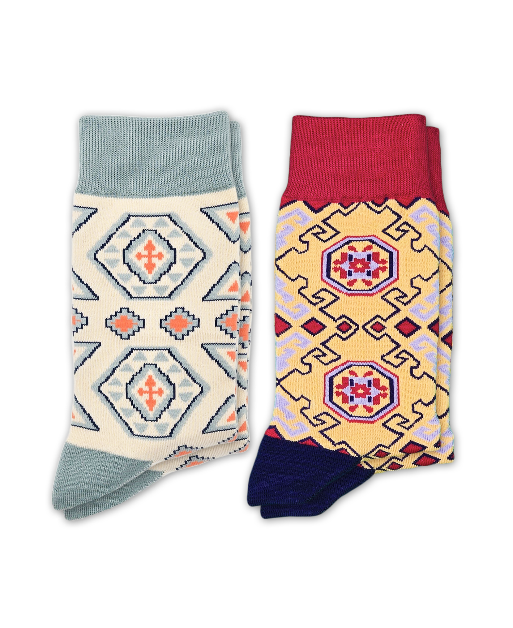 Sadaqat Bundle - Designer Cotton Socks. A harmony of tradition and style. - JorabChic Socks and Accessories
