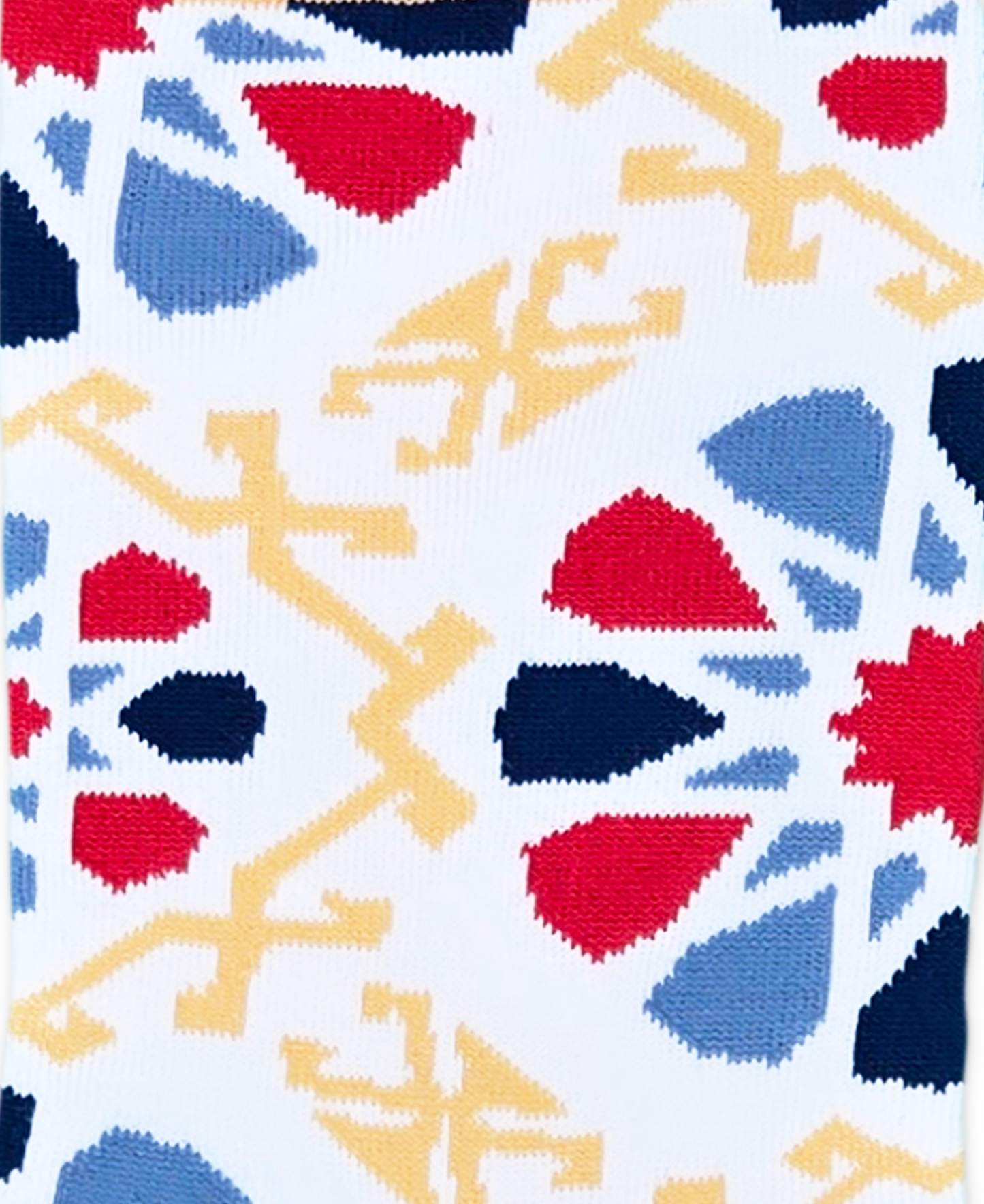 Shebeke White – Designer Cotton Socks Inspired by Vibrant Glass Artistry