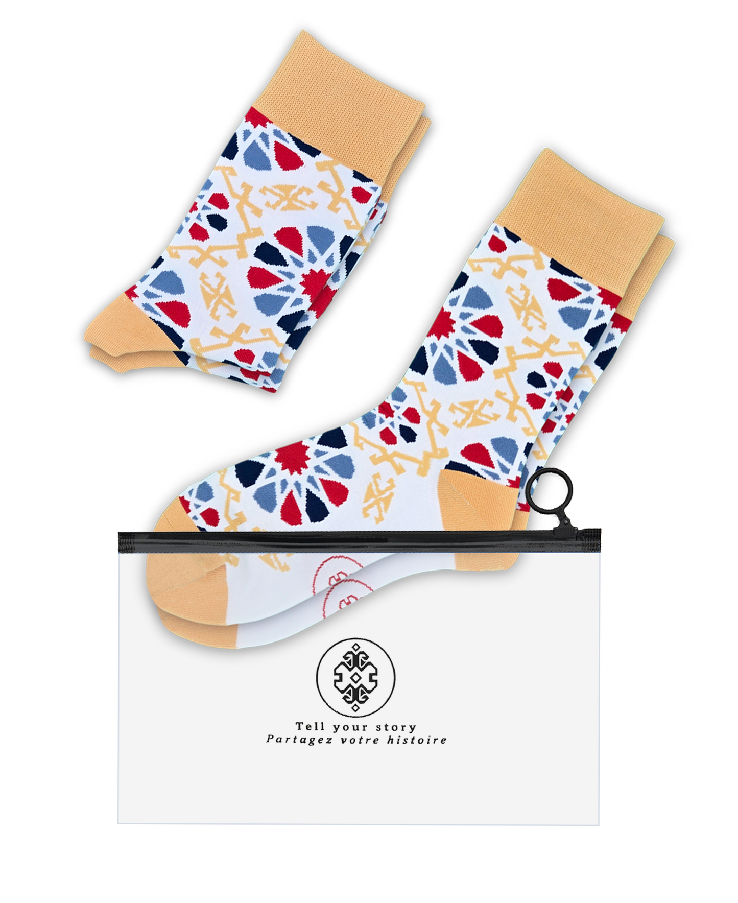 Shebeke White - 5-Pack Groomsmen Designer Cotton Sock Set