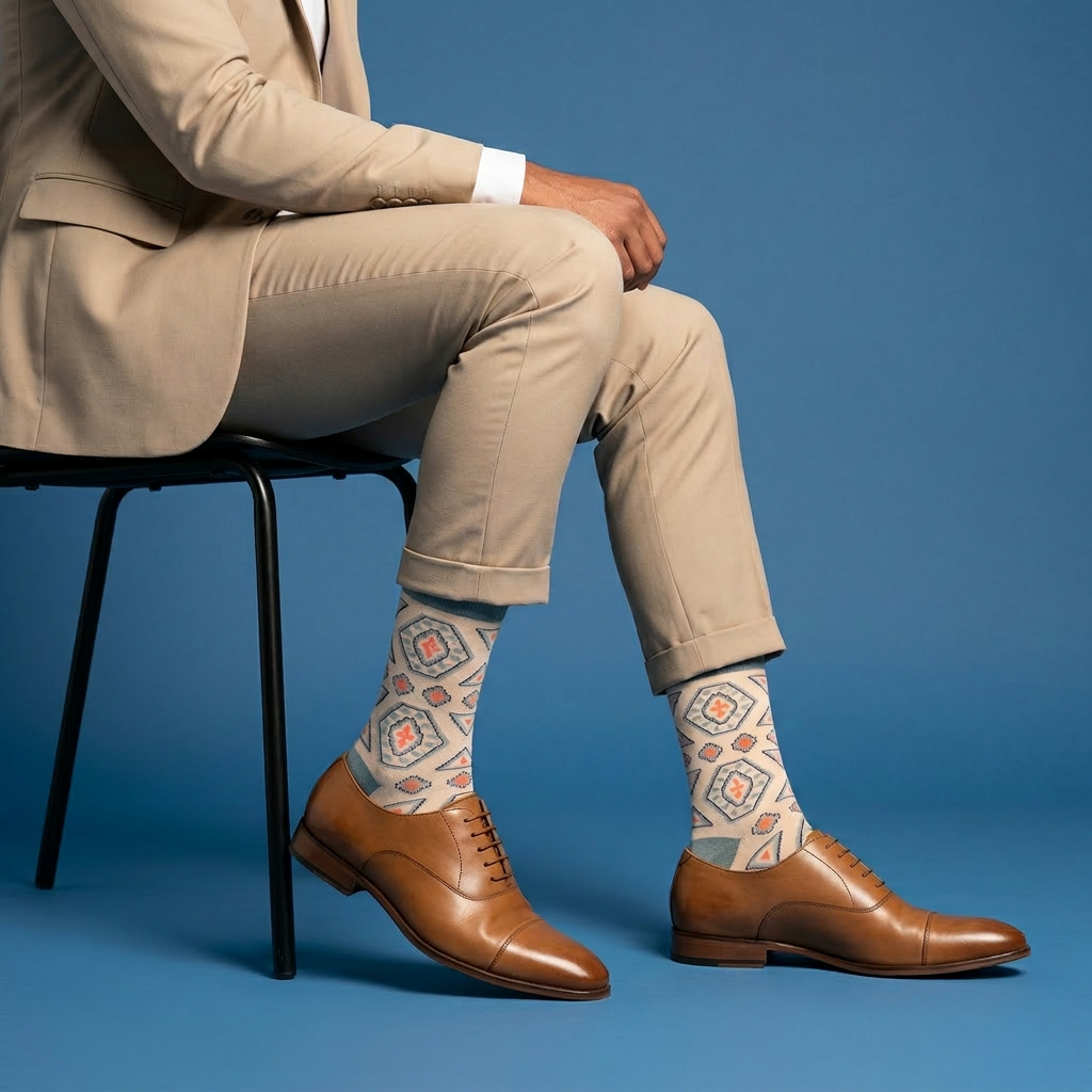 Pakhlava - 5-Pack Groomsmen Designer Cotton Sock Set