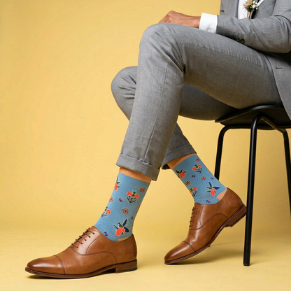 2-Pack Designer Cotton Socks Bundle - Buta & Karabakh