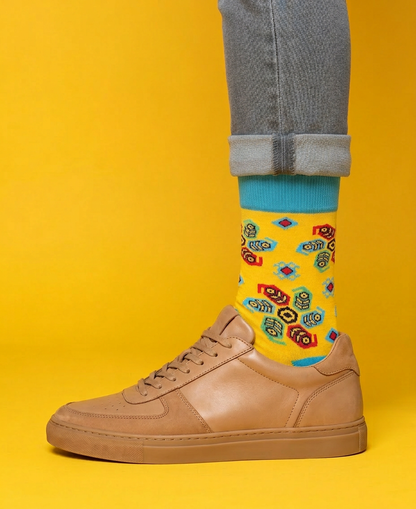 3-Pack Designer Cotton Sock Bundle - Karabakh, Buta & Shebeke